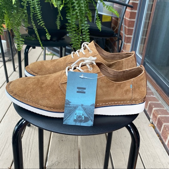 Toms Brown Suede Shoes Mens Size 10 - Picture 2 of 10